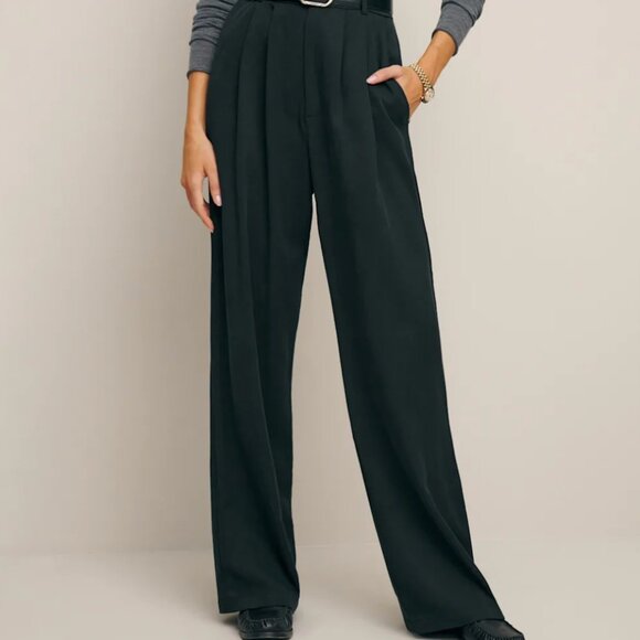 Reformation Mason Pant - black, petite - Picture 2 of 4